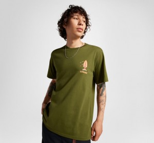 Converse All Star Tree T-shirt Verde | 704-BGLUIQ