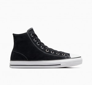 Converse CONS Chuck Taylor All Star Pro Gamuza Negras Negras Blancas | 501-ZOGWNL