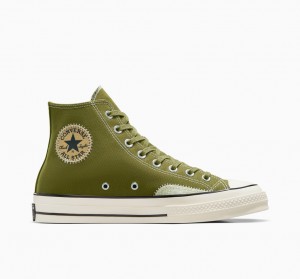 Converse Chuck 70 Crafted Ollie Patch Verde Verde | 874-CJIVRX