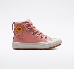 Converse Chuck Taylor All Star Berkshire Boot Cuero Rosas Rosas | 213-AQWTEH