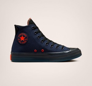 Converse Chuck Taylor All Star CX Stretch Lona Azul Marino Negras Mango | 381-PJHLVN