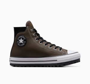 Converse Chuck Taylor All Star City Trek Impermeables Boot Negras Blancas | 018-MIEVYX