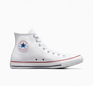 Converse Chuck Taylor All Star Cuero Blancas | 438-DTVJFX