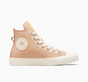 Converse Chuck Taylor All Star Cuero Faux Fur Lining Epic Dune / Egret / Egret | 423-YPJBAE