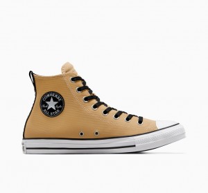 Converse Chuck Taylor All Star Cuero Negras Blancas | 721-MNZGST