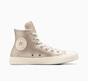 Converse Chuck Taylor All Star Glitter Doradas Claro | 831-ZMGJWE