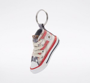 Converse Chuck Taylor All Star Keychain Blancas Rojas Azules | 548-AQVPSW