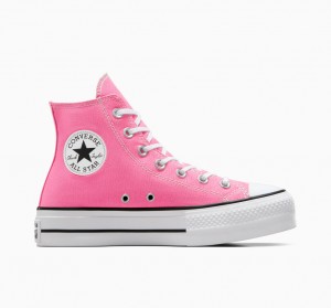 Converse Chuck Taylor All Star Lift Plataforma Rosas Blancas Negras | 394-MCVKLH