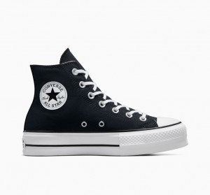 Converse Chuck Taylor All Star Lift Plataforma Negras Blancas Blancas | 064-GIASBL