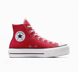 Outlet Altas Converse Mujer Rojas 44.5 Baratas Converse En Linea