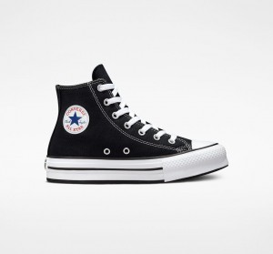 Converse Chuck Taylor All Star Lift Plataforma Negras Blancas Negras | 103-MXYLGV