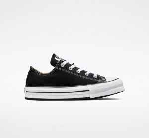 Converse Chuck Taylor All Star Lift Plataforma Negras Blancas Negras | 793-IFDVUY