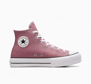 Converse Chuck Taylor All Star Lift Plataforma Excess Materials Rosas Blancas Negras | 264-THOIMB