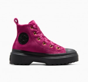 Converse Chuck Taylor All Star Lugged Lift Plataforma Velvet Negras Negras | 239-TZHXCS