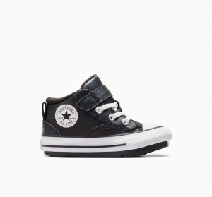 Converse Chuck Taylor All Star Malden Calle Boot Negras Negras Blancas | 931-XTCJUM