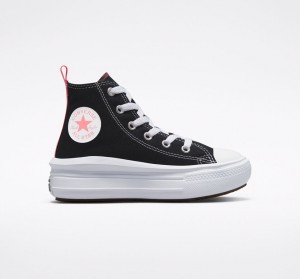 Converse Chuck Taylor All Star Move Plataforma Negras Rosas Blancas | 056-EWTYQC