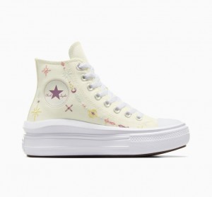 Converse Chuck Taylor All Star Move Plataforma Alchemy Embroidery Blancas | 937-LGDVBF