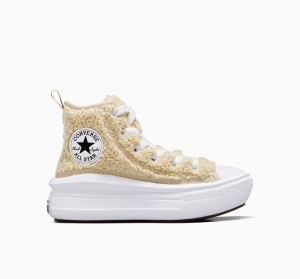 Converse Chuck Taylor All Star Move Plataforma Sherpa Blancas Negras | 215-MJWURS