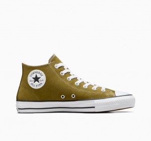 Converse Chuck Taylor All Star Pro Gamuza Blancas Negras | 058-DEGTQH