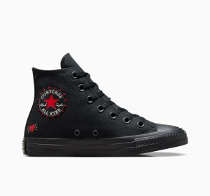 Converse Chuck Taylor All Star Rose Negras Rojas Verde | 792-SMABQW