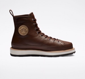 Converse Chuck Taylor Crafted Boot Chocolate Verde Menta Negras | 806-BRZTWJ