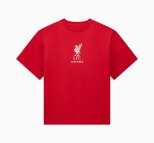 Converse Converse x LFC Loose-Fit T-Shirt Tomato | 613-ANGZBY