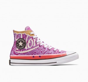 Converse Converse x Wonka Chuck Taylor All Star Swirl Moradas Blancas Negras | 385-OIXQZC