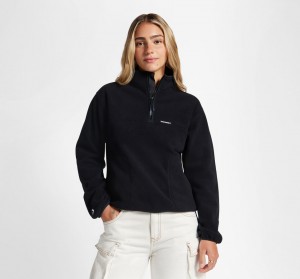 Converse Counter Climate Polar Fleece Half-Zip Popover Negras | 534-LXJRYI