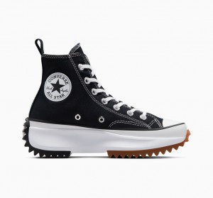 Converse Run Star Hike Plataforma Negras Blancas | 694-JZANFE