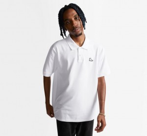 Converse Shoe Patch Polo Shirt Blancas | 483-RKVGLE