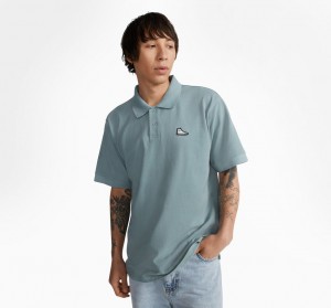 Converse Shoe Patch Polo Shirt Gris | 259-GZQBET