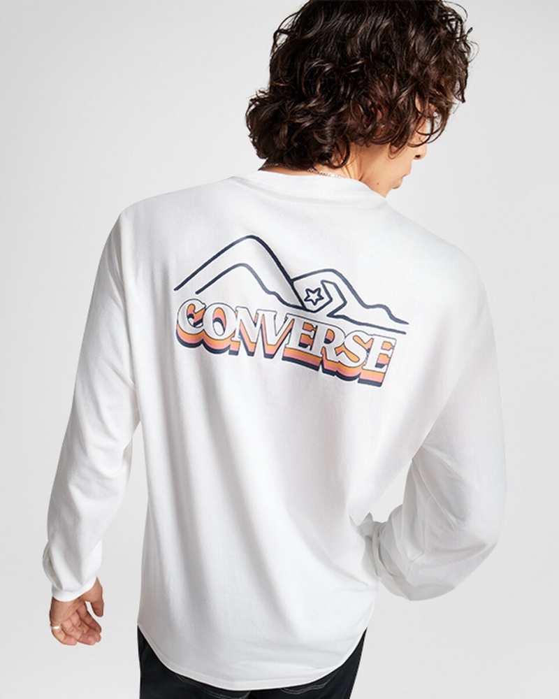 Converse All Star Invierno Chill Long-Sleeve T-Shirt Blancas | 238-RGAHMS