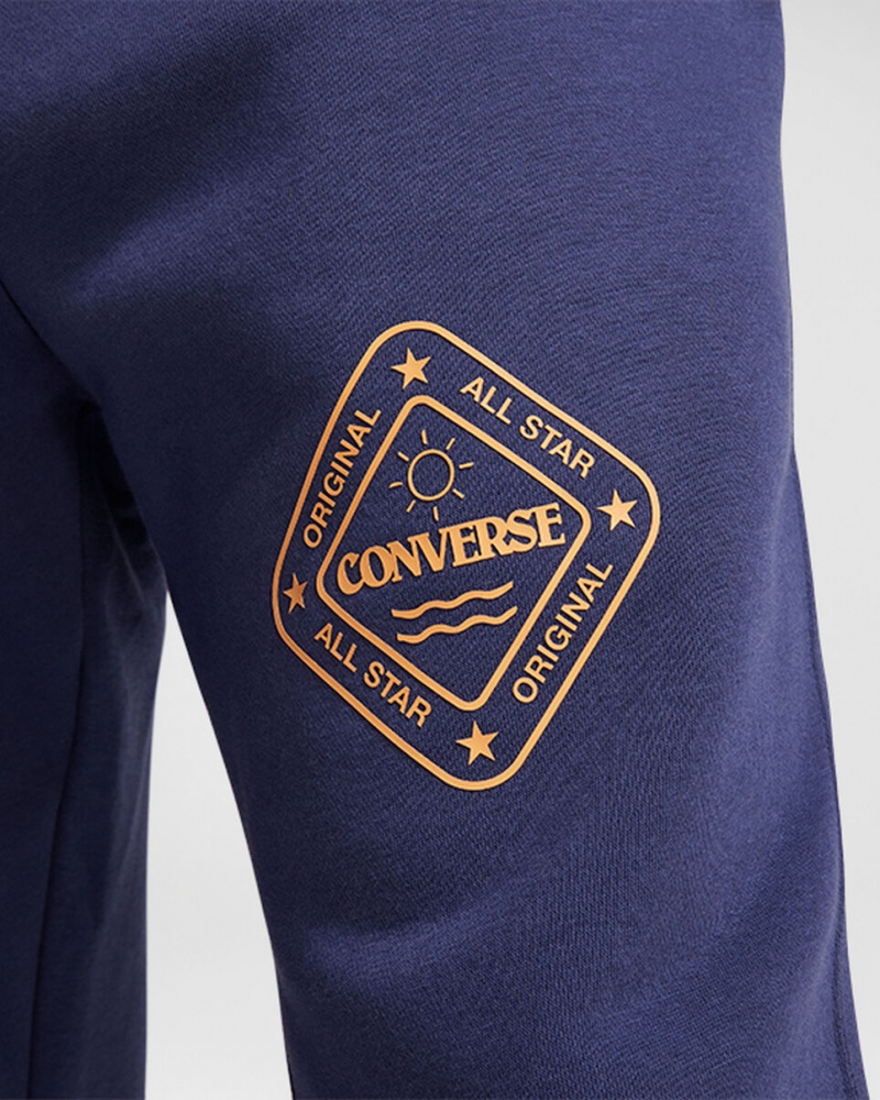 Converse All Star Invierno Estampadas Sweatpant Azules | 957-YNTWVU