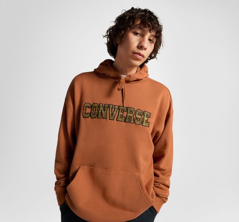 Converse All Star Logo Namesake Hoodie Tawny Owl | 237-DZXRAT