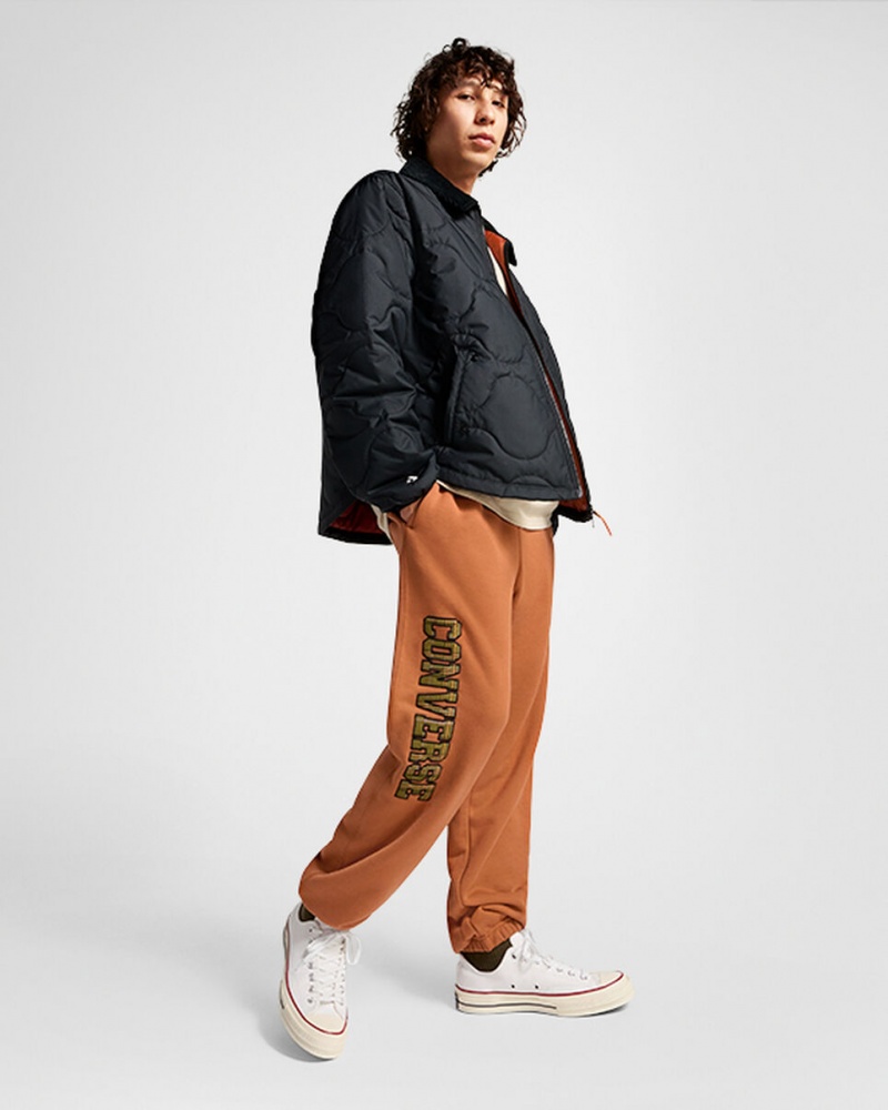 Converse All Star Logo Sweatpant Tawny Owl | 386-TCYUEJ