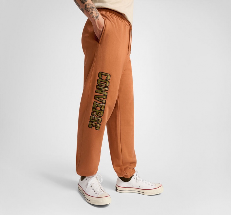 Converse All Star Logo Sweatpant Tawny Owl | 386-TCYUEJ