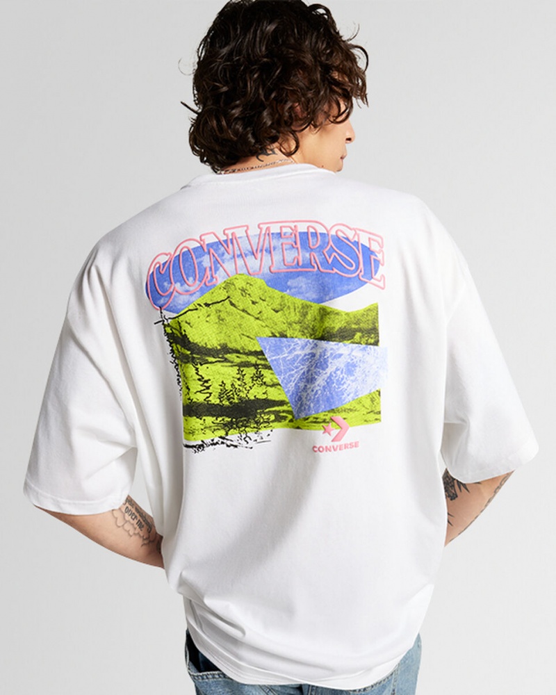 Converse All Star Mountain Remix T-Shirt Blancas | 057-HUSOCW