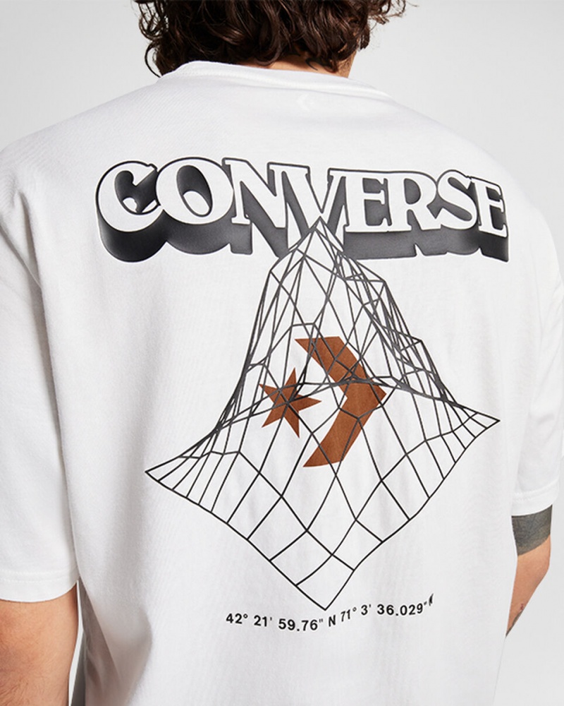 Converse All Star Mountain T-Shirt Blancas | 976-MSFHLG