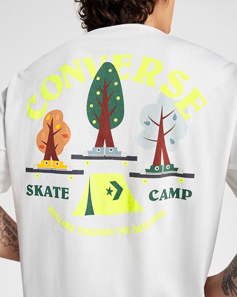 Converse All Star Tree T-shirt Blancas | 825-KNTLGC