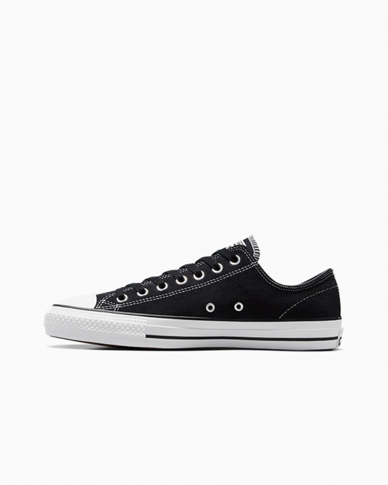 Converse CONS Chuck Taylor All Star Pro Gamuza Negras Negras Blancas | 813-SLCIFM