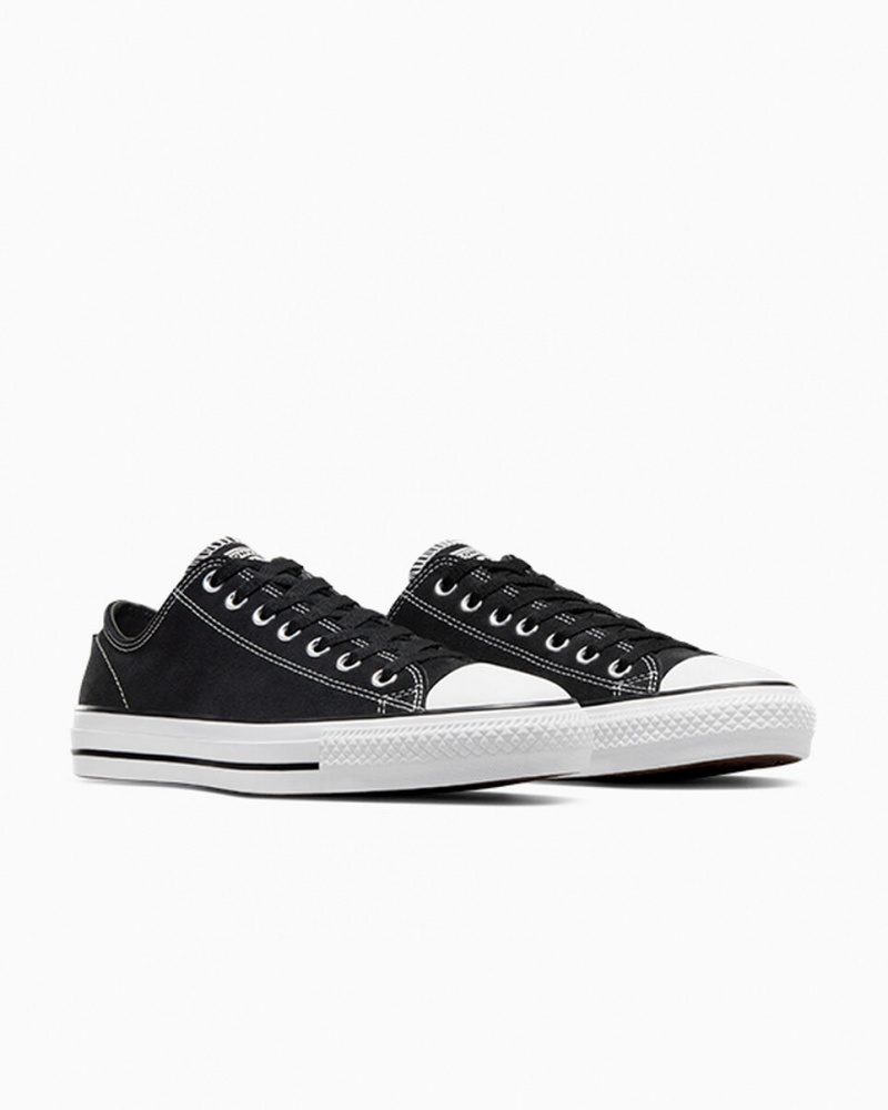 Converse CONS Chuck Taylor All Star Pro Gamuza Negras Negras Blancas | 813-SLCIFM