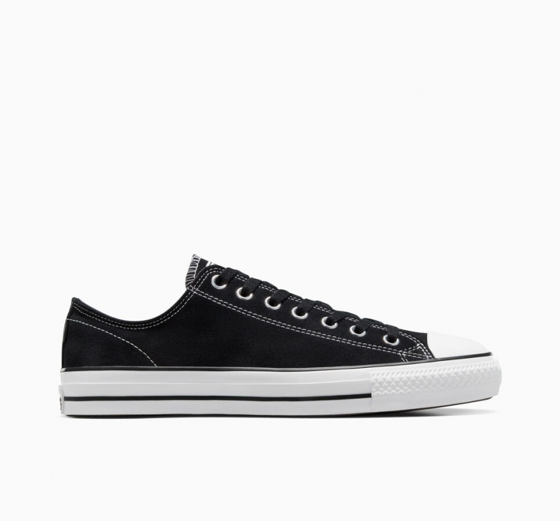 Converse CONS Chuck Taylor All Star Pro Gamuza Negras Negras Blancas | 813-SLCIFM