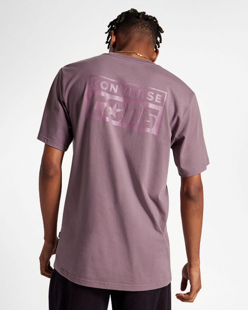 Converse CONS Estampadas T-Shirt Gris | 987-WBDOSQ