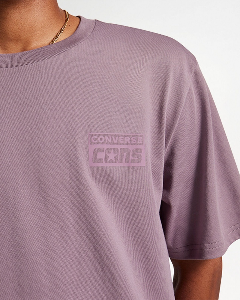 Converse CONS Estampadas T-Shirt Gris | 987-WBDOSQ