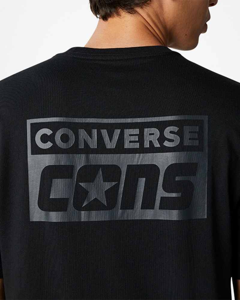 Converse CONS Estampadas T-Shirt Negras | 268-ZELDQR