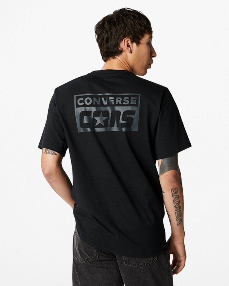 Converse CONS Estampadas T-Shirt Negras | 268-ZELDQR