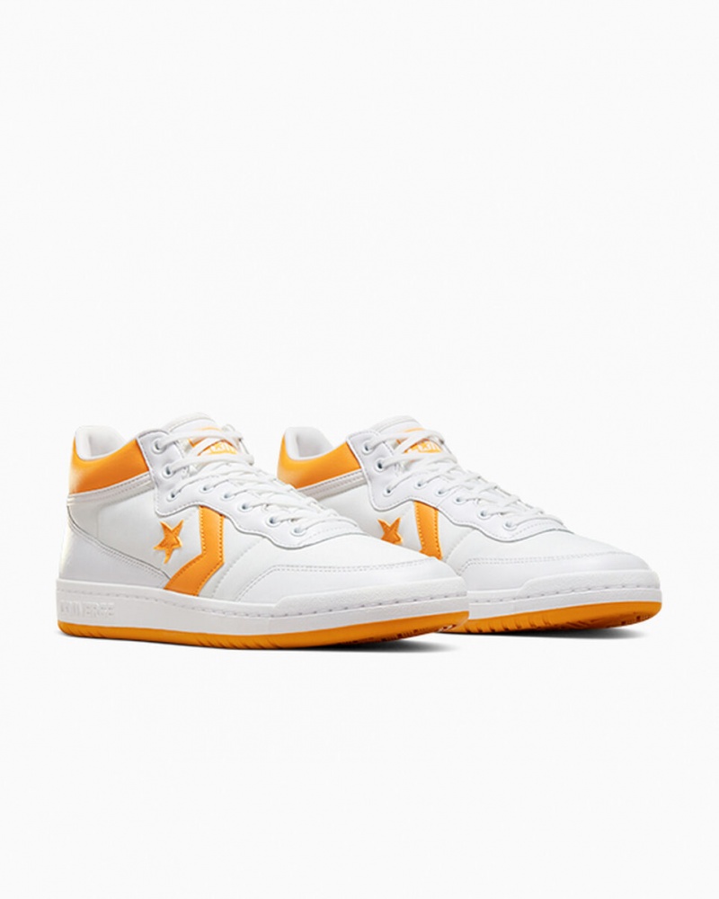 Converse CONS Fastbreak Pro Cuero Blancas Amarillo Claro Blancas | 813-VEYPLS