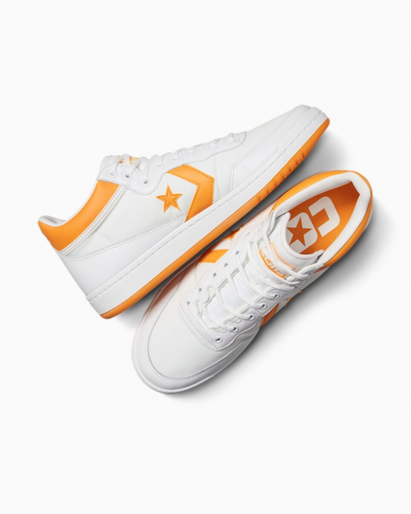 Converse CONS Fastbreak Pro Cuero Blancas Amarillo Claro Blancas | 813-VEYPLS