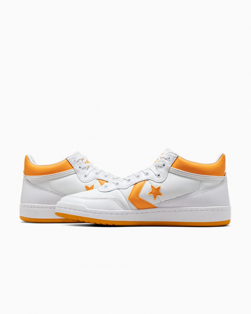 Converse CONS Fastbreak Pro Cuero Blancas Amarillo Claro Blancas | 813-VEYPLS