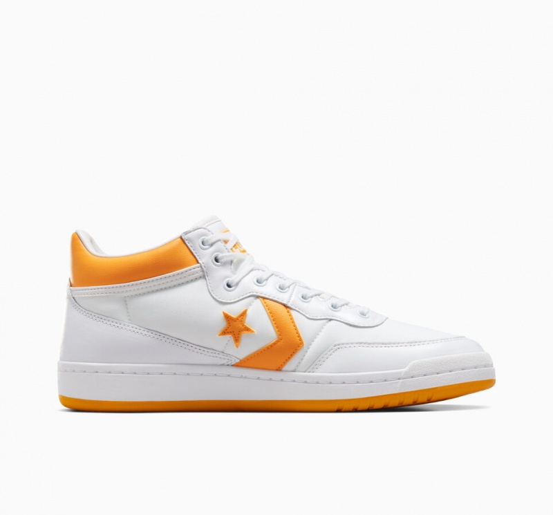 Converse CONS Fastbreak Pro Cuero Blancas Amarillo Claro Blancas | 813-VEYPLS